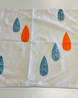 LAST ONE!  Drops Linen+cotton Cushion cover (screen printed) original Doops piece