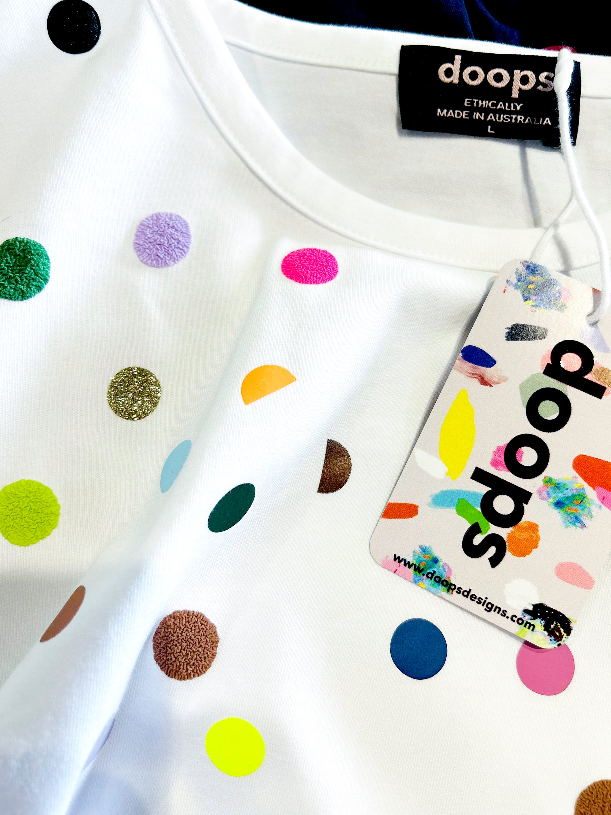 Spot vinyl 100% cotton T&#39;shirt