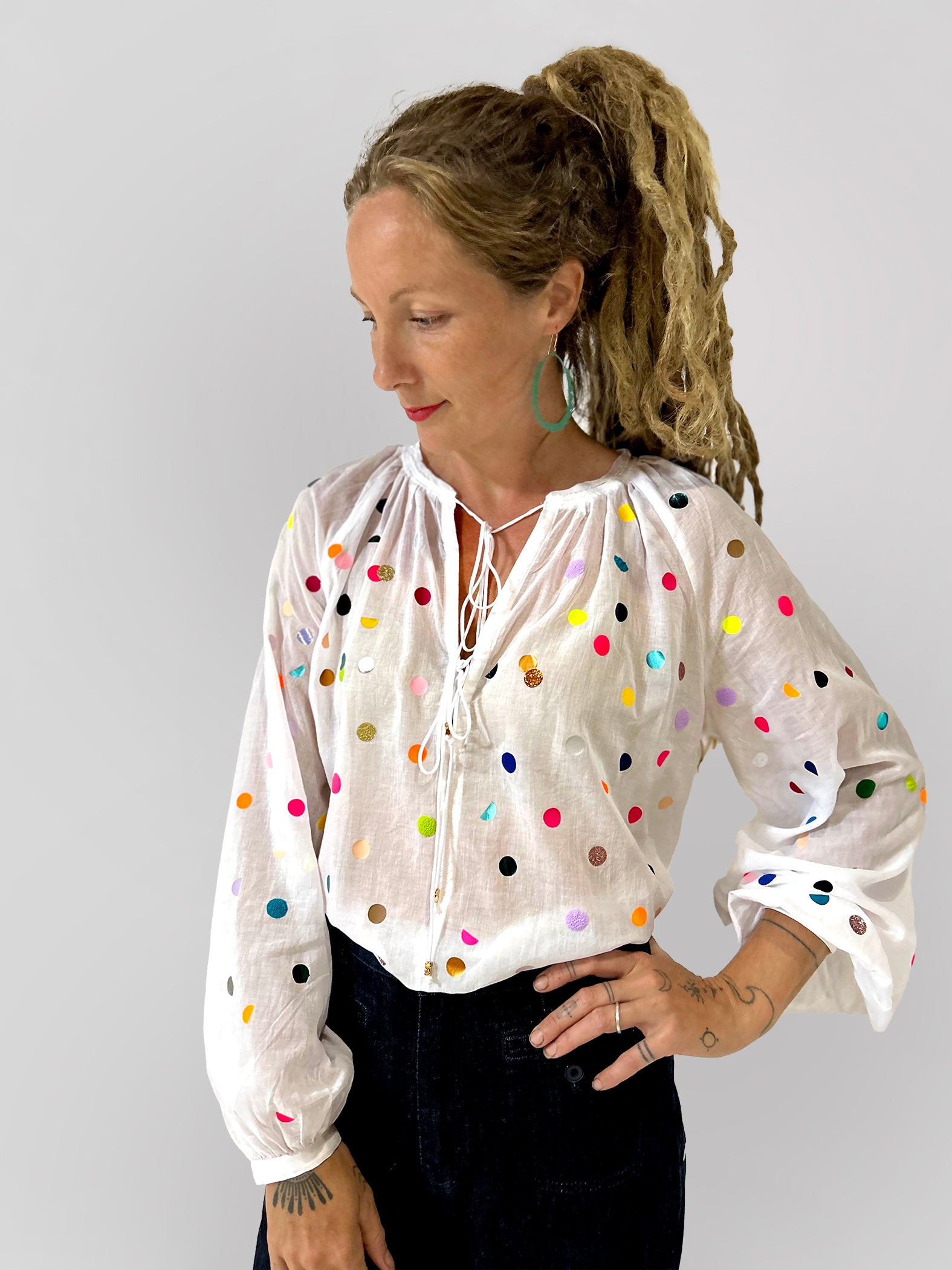 The Artist Spot cotton voile blouse