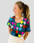 Quilted Hearts Jersey T'shirt