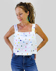 The Artist Shapes cotton linen top