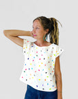 The Artist Shapes recycled linen top