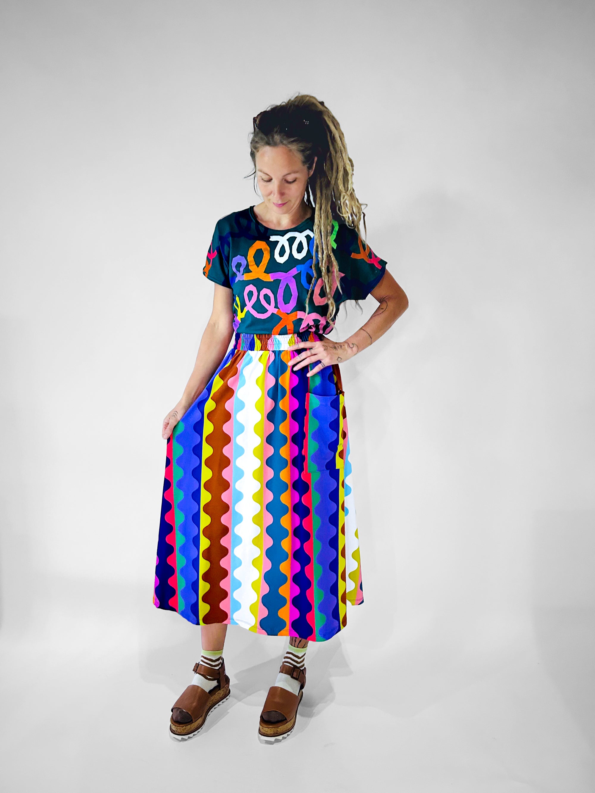 The Artist Move Jersey Skirt