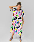 Artist Way Garden dress 100% seersucker cotton